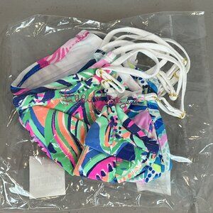 Lilly Pulitzer Resort Prints Adult Face Mask Set Of 3 New Adjustable